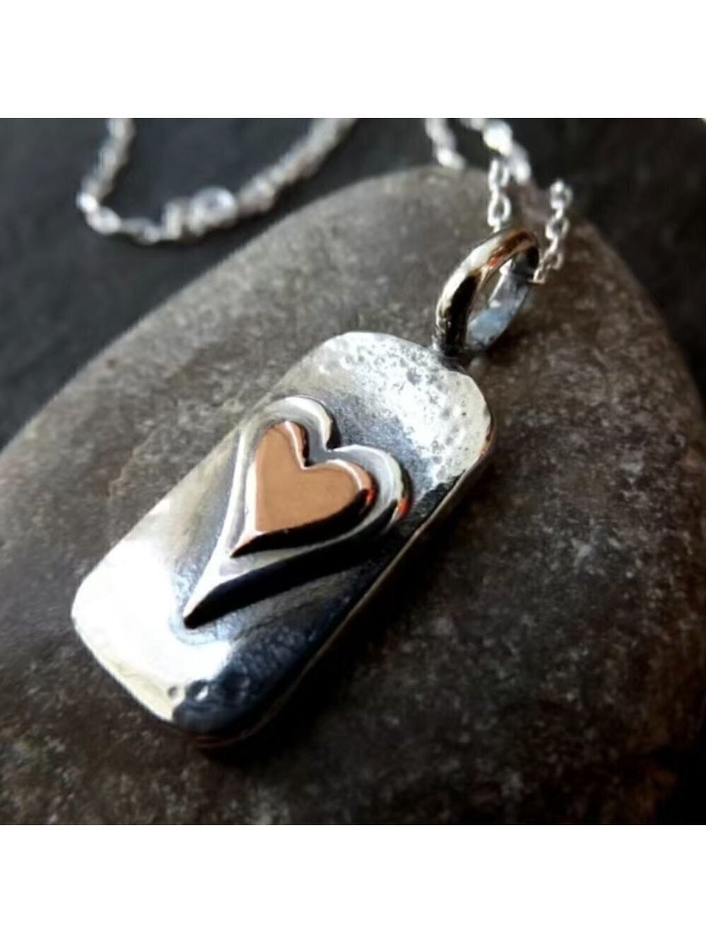 Pendant Necklace with Heart #836 - Picture 3 of 14